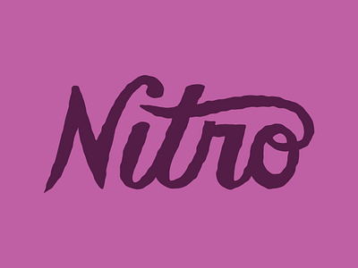 Nitro Lettering coffee lettering logo nitro nitro coffee