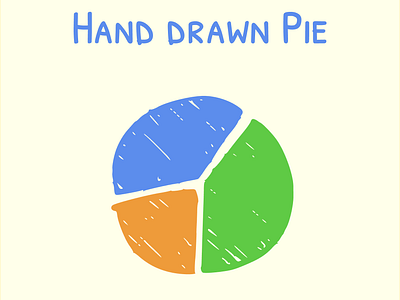 Slice by Slice: A Pi Chart design hand drawn illustration minimal