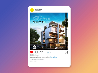 Social Media Design Real Estate ads banner brand design branding design facebook ads facebook banner graphic design instagram post interface luxury building product design real estate design social media design social media post