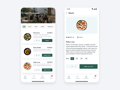 Ordera - Food from local restaurants online b2b b2c design ecommerce food delivery mobile app saas ui ux