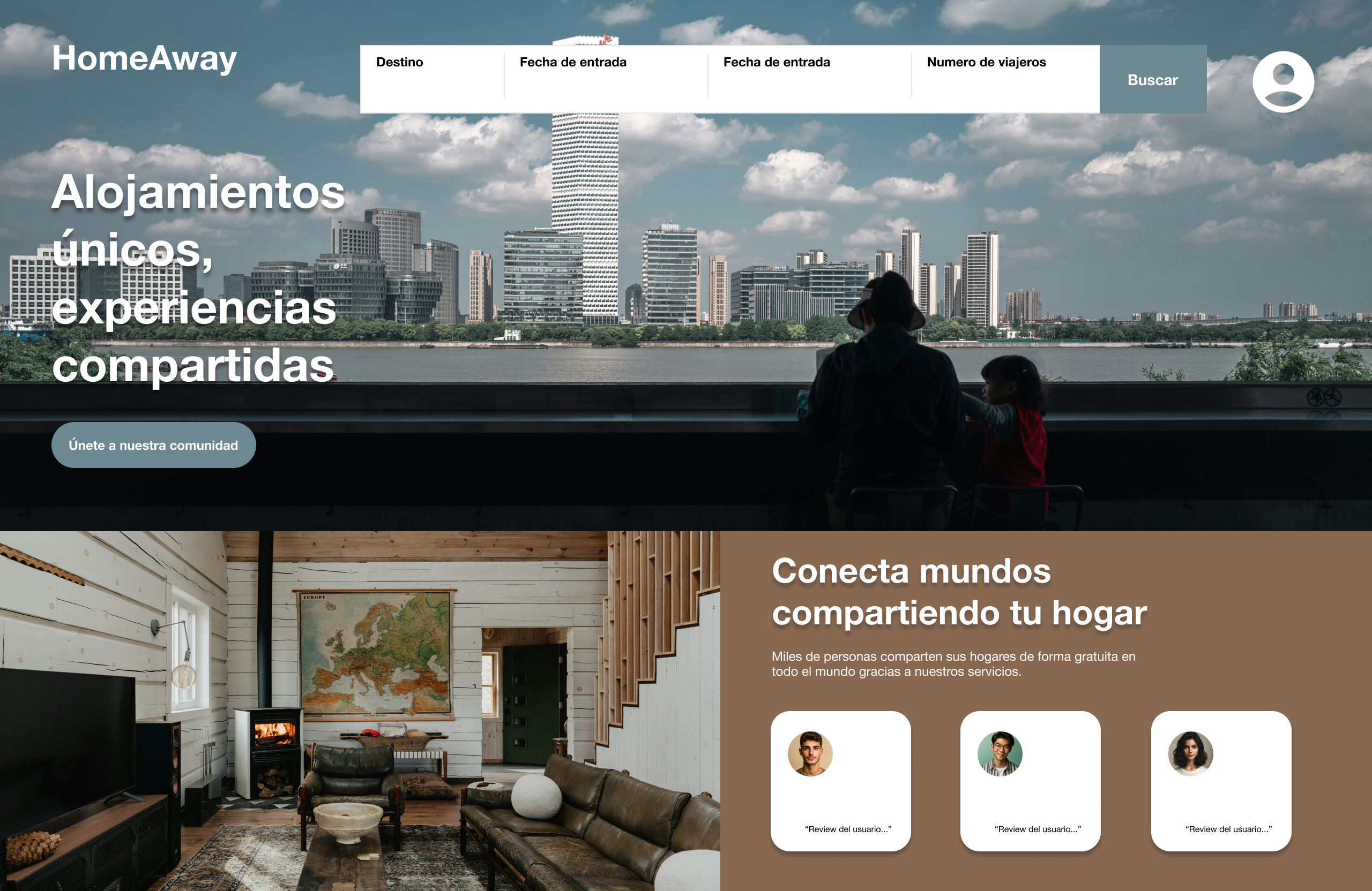 Landing Page for HomeAway branding landing ui uxdesign web