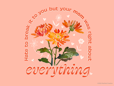 Mother's Day social post for Rarified Creative design graphic design illustration social media typography vector