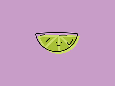 Lime. character citrus cute design face food fruit graphic design green greeting cards illustrated illustration lime minimal outline simple
