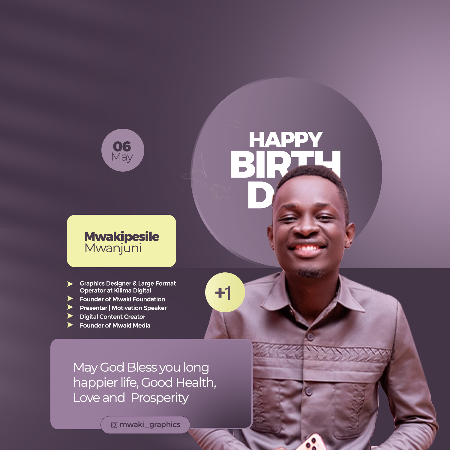 Birthday Design by Jensuplus Graphix on Dribbble