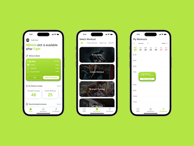 Workout Tracking App interaction design ui ux ux design visual design