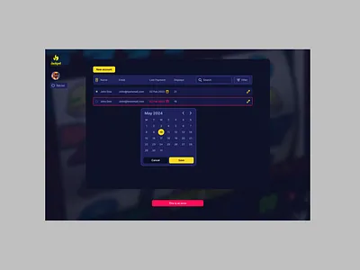 Jackpot Casino Admin Panels Dashboards Dark Gaming admin panels blue navy casino components controls dark ui dashboards gaming platform jackpot slot games