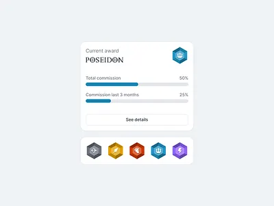 Widget Exploration: Progress bar awards concept dashboard flat interface light progress bar ui widget widget design