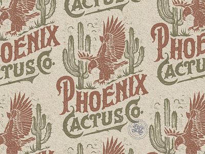 Phoenix Cactus Co. branding company brand logo company branding company logo design graphic design illustration logo typeface ui