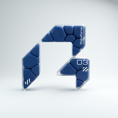 RoboForce Logo animation 3d branding logo motion graphics