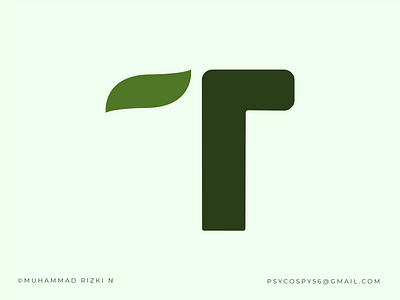 Letter T logo design, AI, leaf, tea, branding branding letter logo minimalist