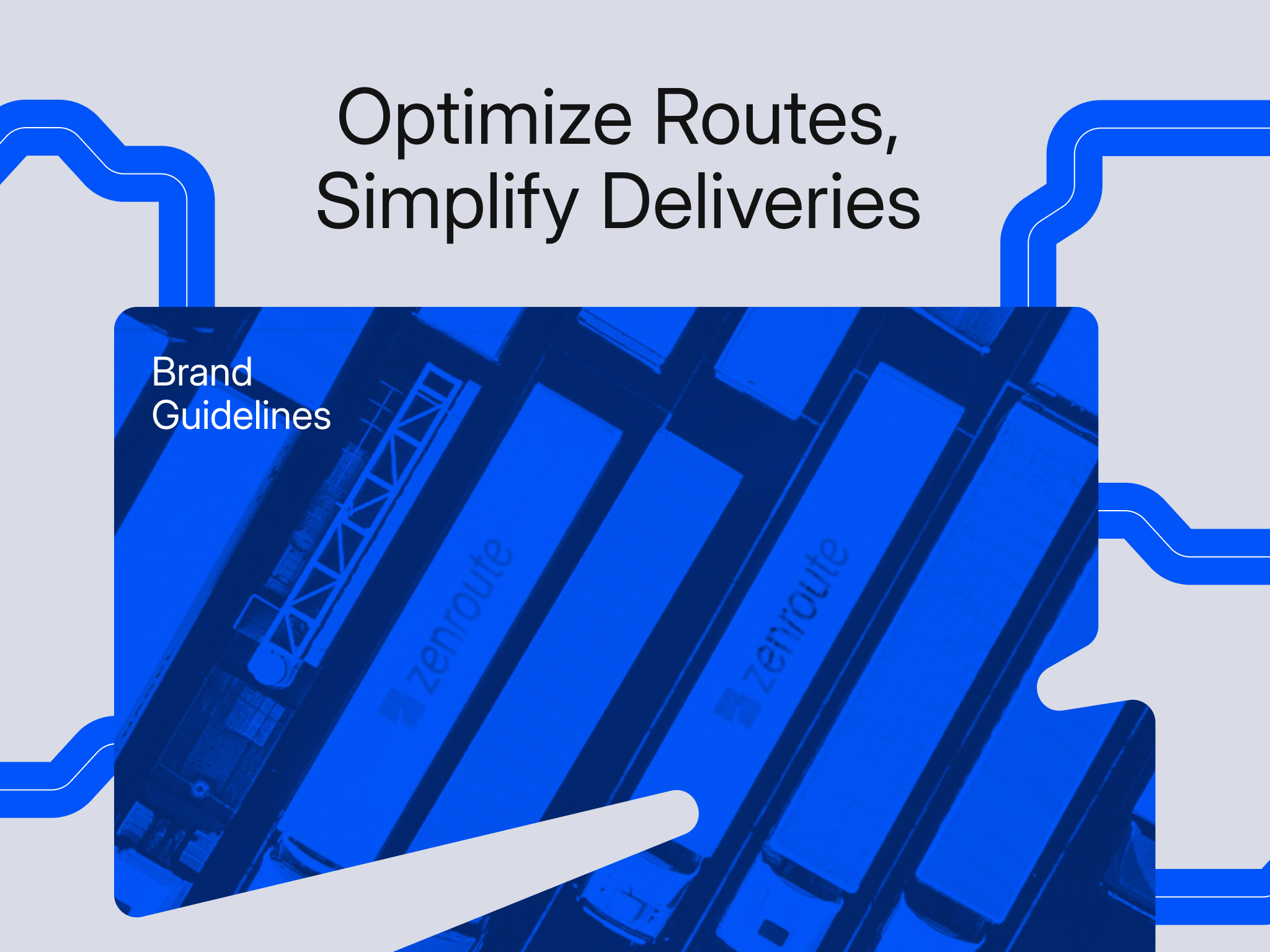 Zenroute - Modern Logistic Brand Identity blue brand identity graphic design logistic logo minimalist modern modern logistic ship trucking ui