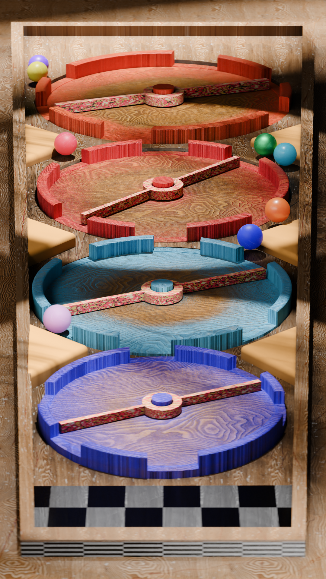 Mini Track - Ball Race 3d branding design illustration