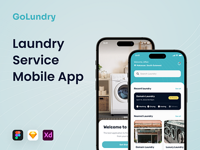 GoLundry - Laundry Service Mobile App clothes laundry mobile app mobile design service ui design ux design wash washing machine