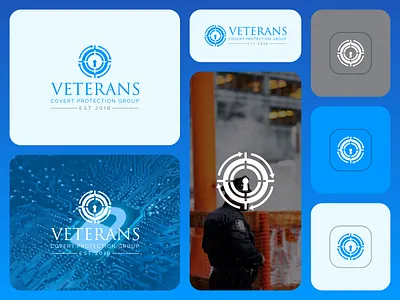 Veterans Cyber Security Company Logo brand logo branding business logo company logo creative logo cyber logo cyber security logo cybertech logo design logo design professional logo security company logo security logo