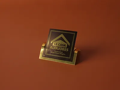 la casa alfajores gold vinyl stickers branding NZ branding custom stickers gold stickers labels logo stickers sticker printing stickers vinyl stickers waterproof stickers