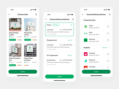 Mokopi - Order Coffee, Delivery-to-Checkout flow | Mobile UI Kit agent branding clean dashboard e commerce exploration grocery store landing page minimalist online business retail saas shopify shopping cart travel trend uiux web design web3