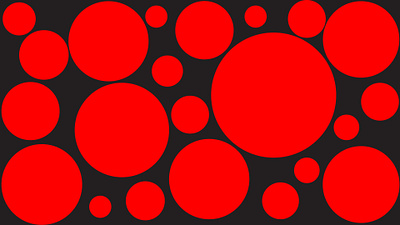 Black and red circle fill background red circle side by side