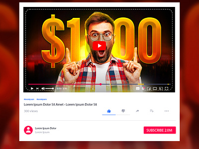 Youtube Thumbnail Design content movie thumbnail design youtube banner