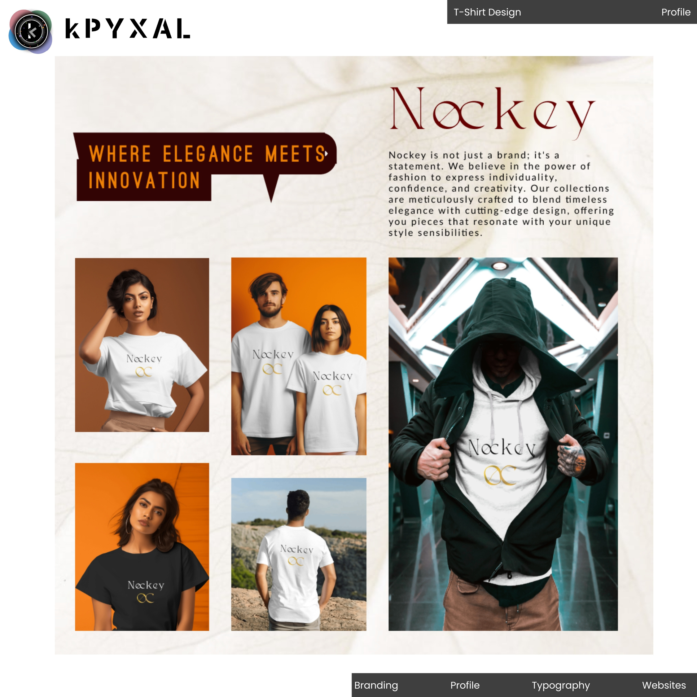 T-shirt Design - Kpyxal Solutions LLP branding fashion logo t shirt design ui
