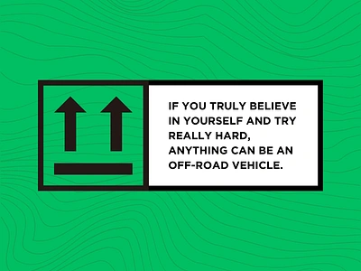 Believe in Yourself design funny graphic design humor off road typography