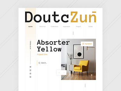 DoutcZun - Furniture ~ Landingpage app branding design graphic design health illustration logo ui ux vector