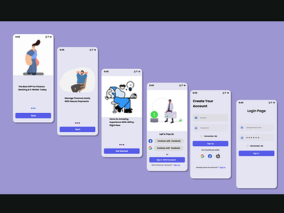 Finance banking App branding design figma illustration ui user experience user feedback user interface user research user testing ux visual identity