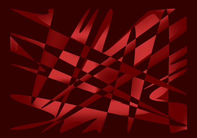 Red color light effect background grid pattern