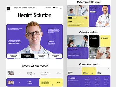 Medical Website design doctors health healthcare home page hospital lab landing page medical medical care medicine ui user experience ux web web design web marketing webdesign website website design