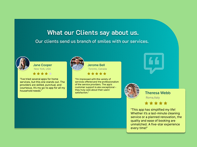 Daily UI Challenge #39 - Testimonial challenge daily ui daily ui challenge design feedback graphic design interface testimonial ui