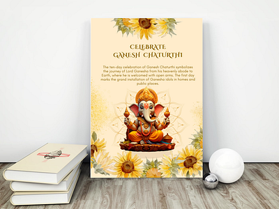 A fresh look of Ganesh Chaturthi pamplet design graphics motion graphics pamplet design poster design ui
