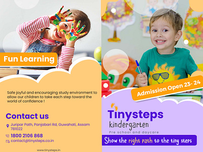 Brochure design for a Kindergarten school branding branding design graphic design identity design
