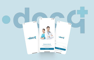 Doc-Q Mobile Application animation app logo mobile app ui