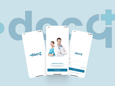 Doc-Q Mobile Application animation app logo mobile app ui