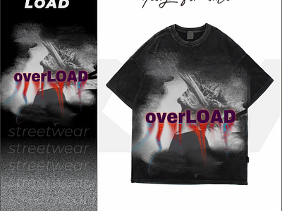 OVERLOAD - Streetwear Design brandclothing branding clothingdesogn designforsale graphic design opencommision streetwear streetweardesign