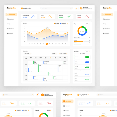 Ngingetin - Calender Dashboard UI