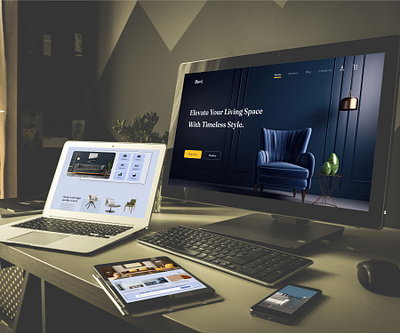 Furniture Shop web UI branding graphic design ui ux ux designe