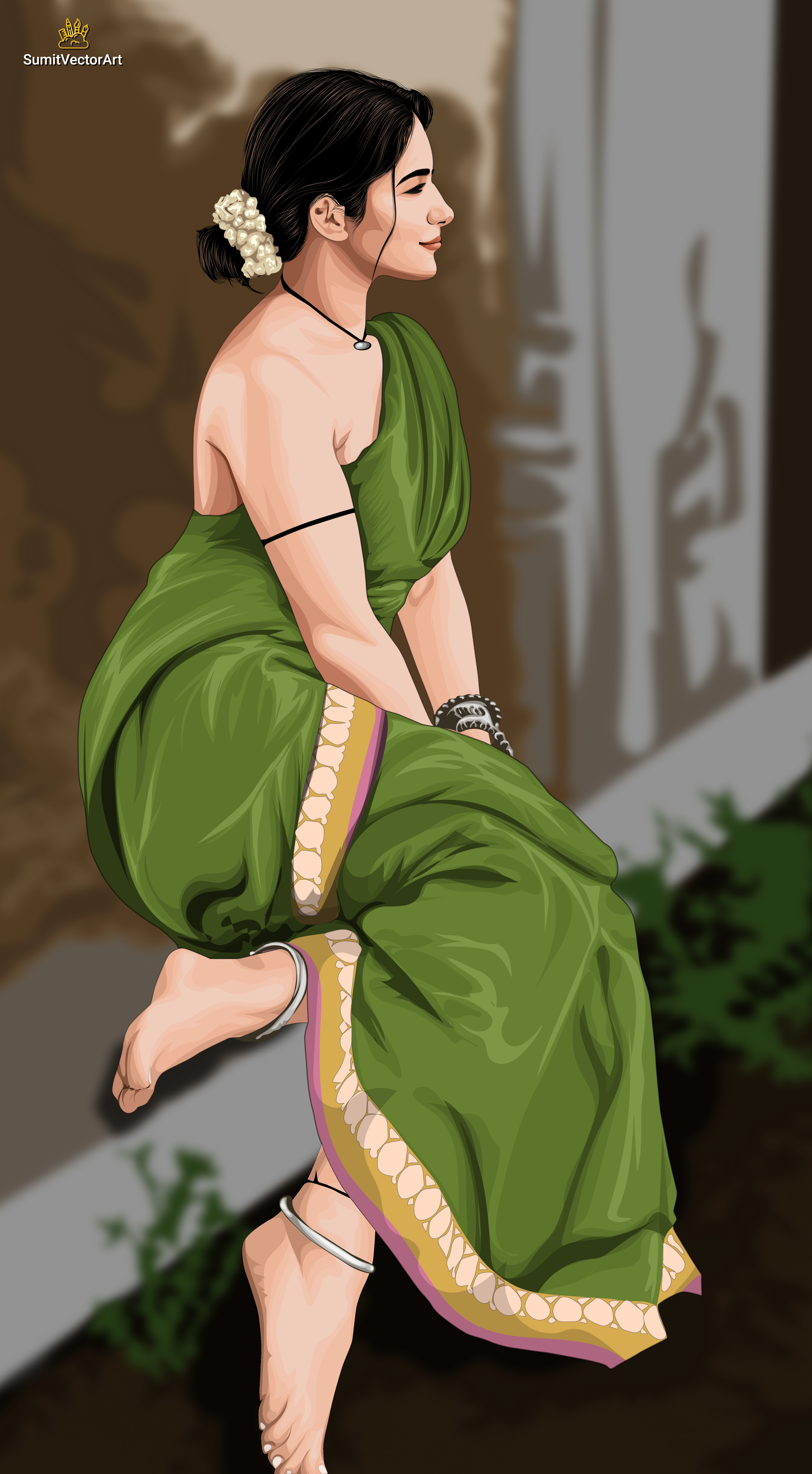 Ruhani Sharma: A Vector Portrait adobe illustrator art cartoon cartoon art digital artist digital portrait digitalart drawing graphic design illustration painting portrait portrait cartoon portrait illustration portrait painting sumitvectorart vactorportrait vector vector artist vectorart