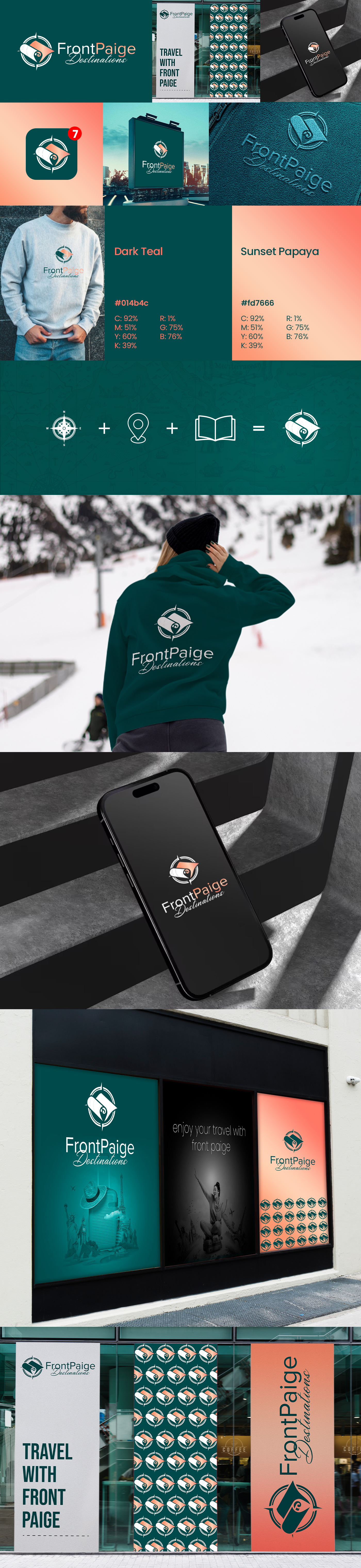 FrontPaige Destinations Logo Design - Case Study branding graphic design logo