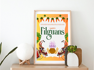 Happy Filguans poster design 3d animation branding graphic design logo motion graphics ui