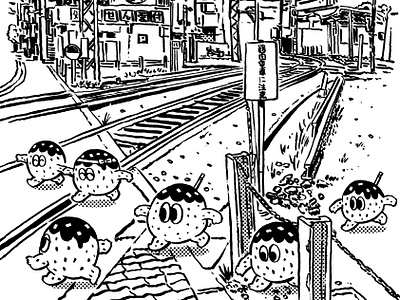 Go! Go! TAKO-YAKI KUN cartoon character illustration japan manga