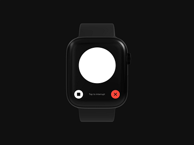 GPT 4o - Apple Watch ai app assistant clean design gpt minimal open ai ui ux voice watch
