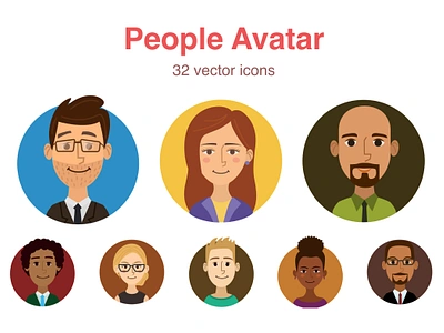 People Avatar avatar avatar icons boy design face female girl human icon icons illustration male man people person student user woman