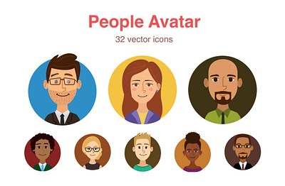 People Avatar avatar avatar icons boy design face female girl human icon icons illustration male man people person student user woman