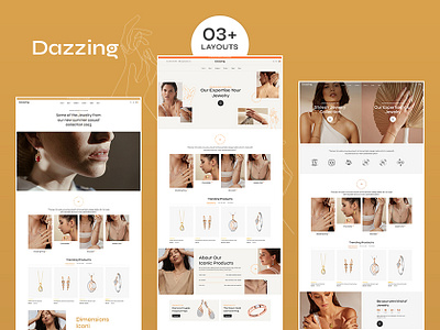 Dazzing – Modern Jewelry Store – E-commerce Multipurpose Theme ecommerce imitation jewellry opencart prestashop shopify webflow woocommerce wordpress