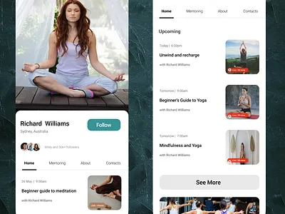 Profile Page dailyui design designer ui uiux