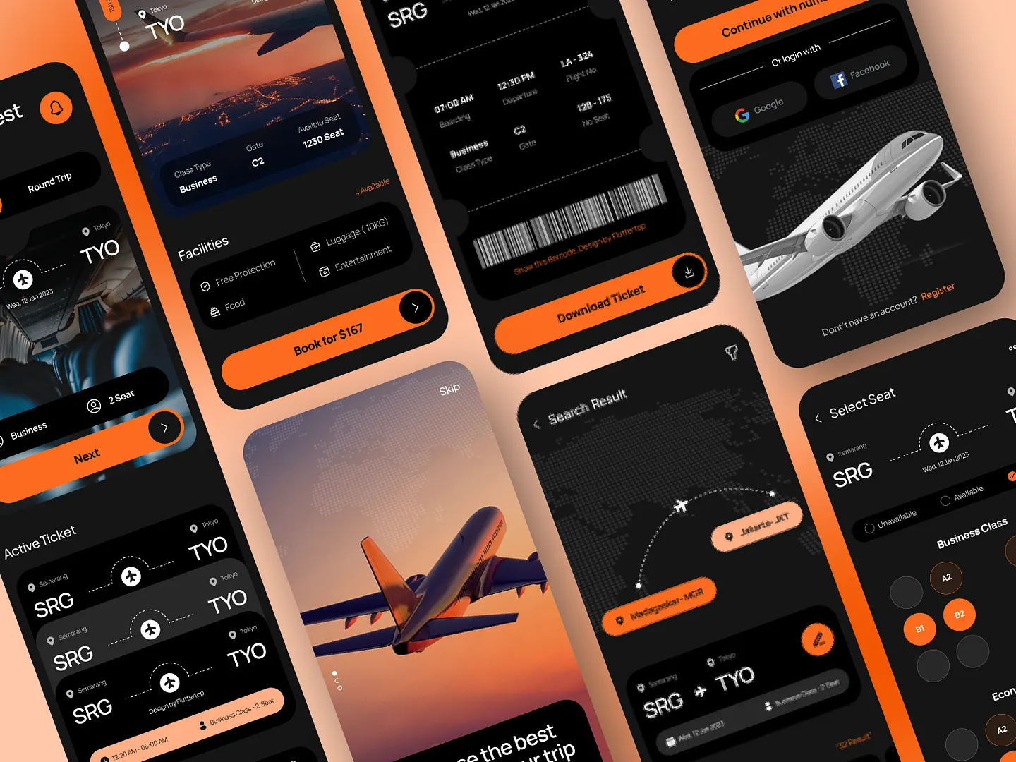 Sleek Airline Website Design for Enhanced User Experience