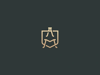 AM monogram #2 a advisor bitcoin branding consulting crypro design finance identity illustration initials law lawyer logo luxury m minimal posh shield simple