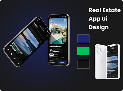 Real Estate App UI Design mobile app mobile design real estate app ui uitrends user experience user feedback user interface user testing ux visual identity