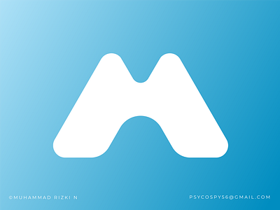 Letter M logo design branding logo minimalist modern typography