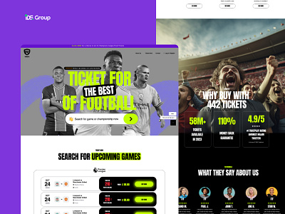 442Tickets | E-Commerce platform bright e commerce e store ecommerce football neon platform sport tickets ui ux woocommerce wordpress